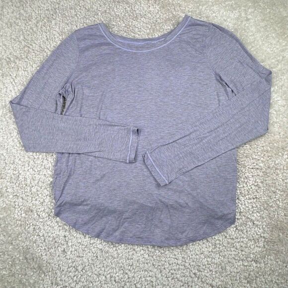 Lululemon Wild Twist Long Sleeve Shirt Heather Lavender Dusk Purple - Picture 3 of 9